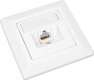 Zásuvka Solarix CAT6 STP 1 x RJ45 pod omítku bílá