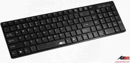 AIREN AiBoard Slim/Drátová USB/CZ layout/Černá