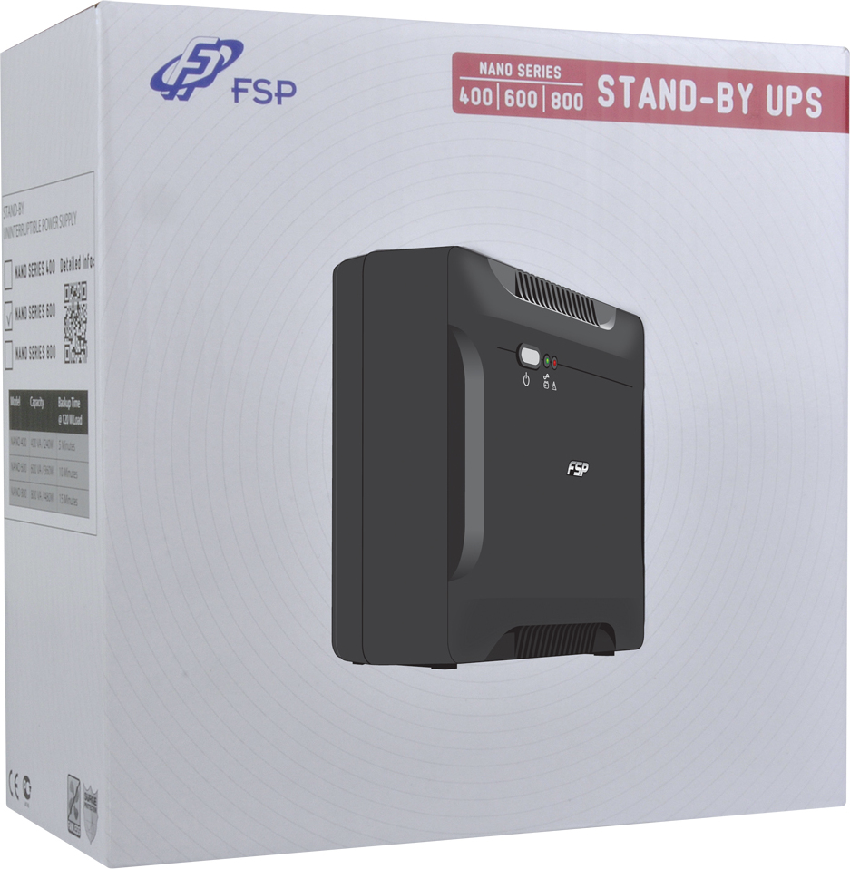 FSP UPS Nano 600, 600 VA / 360 W, offline