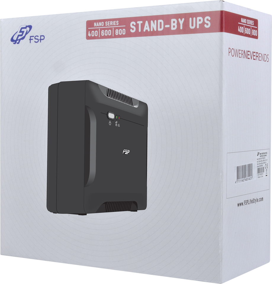 FSP UPS Nano 600, 600 VA / 360 W, offline