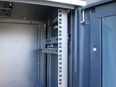 Datacom 19" rozvaděč 6U/450 mm (sklo) černý