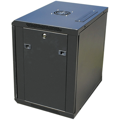 Datacom 19" rozvaděč 6U/450 mm (sklo) černý