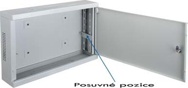Datacom 19" rozvaděč 3U 540/400/180mm plech.WALL3