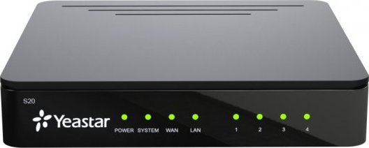 Yeastar S20, IP PBX, až 4 porty, 20 uživatelů, 10 hovorů