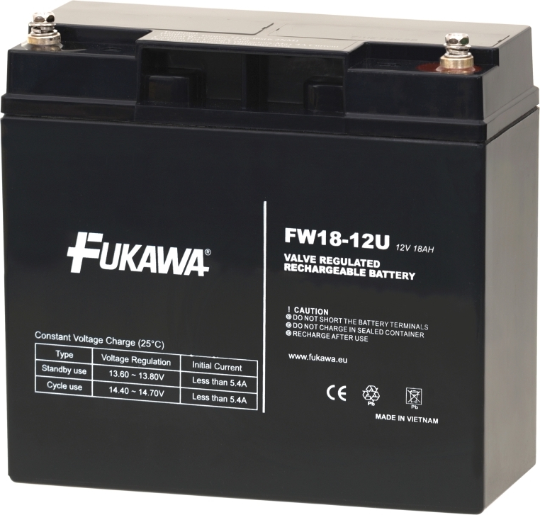 Batéria - FUKAWA FW 18-12 U (12V/18Ah - M5), životnosť 5 rokov
