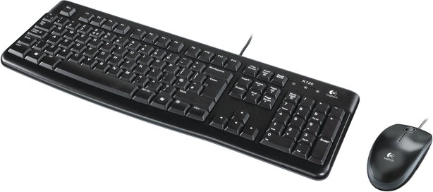 Logitech Keyboard MK120, US, black
