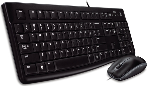 Logitech Keyboard MK120, US, black
