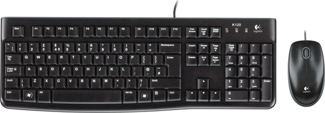 Logitech Keyboard MK120, US, black