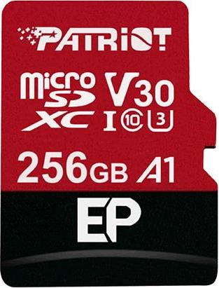 Patriot V30 A1/micro SDXC/256GB/UHS-I U3 / Class 10/+ Adaptér