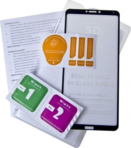 Ochranné tvrzené sklo ALIGATOR PRINT černá, Samsung S10e, celoplošné lepení