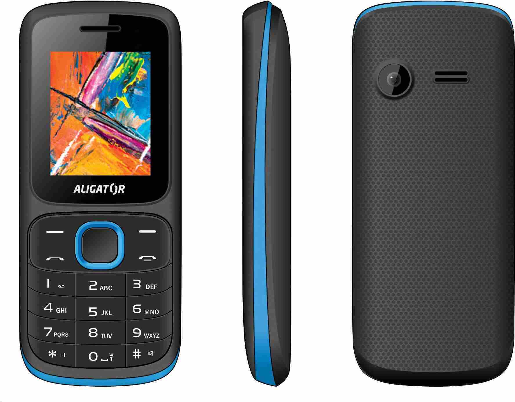 Aligator D210 Dual SIM, černo-modrý
