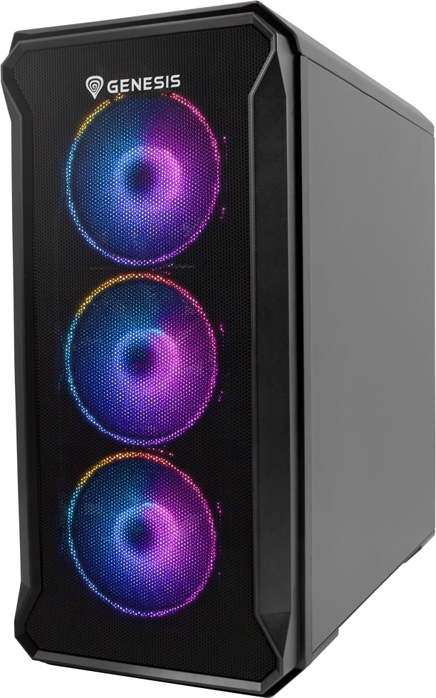 Počítačová skříň Genesis IRID 503 ARGB V2/Micro Tower/Transpar./Černá