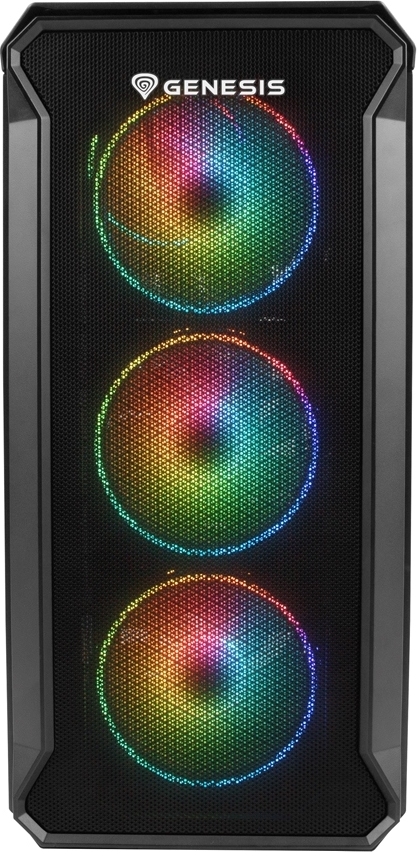Počítačová skříň Genesis IRID 503 ARGB V2/Micro Tower/Transpar./Černá