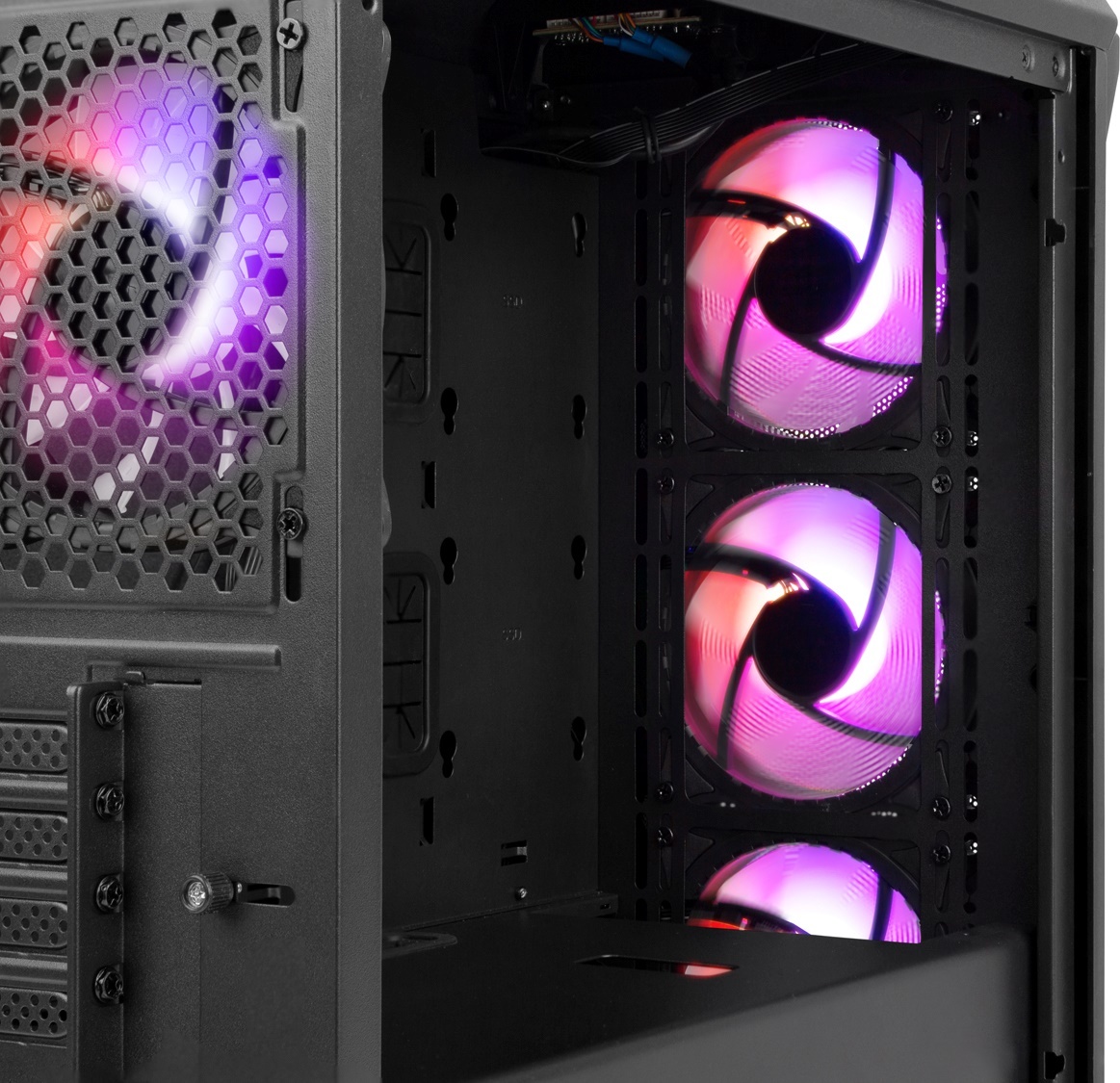 Počítačová skříň Genesis IRID 503 ARGB V2/Micro Tower/Transpar./Černá