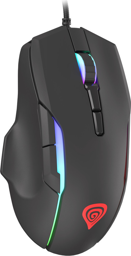 Genesis herní optická myš XENON 220 G2/RGB/Herní/Optická/Pro praváky/12 400 DPI/Drátová USB/Černá