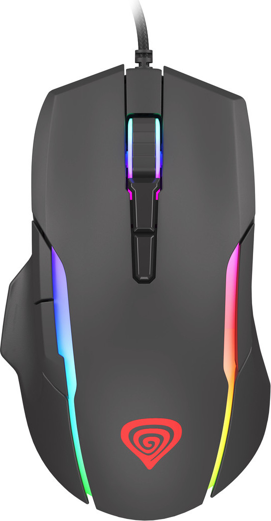 Genesis herní optická myš XENON 220 G2/RGB/Herní/Optická/Pro praváky/12 400 DPI/Drátová USB/Černá