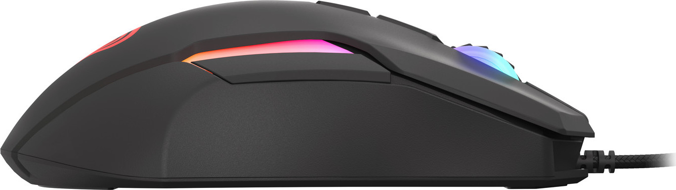 Genesis herní optická myš XENON 220 G2/RGB/Herní/Optická/Pro praváky/12 400 DPI/Drátová USB/Černá