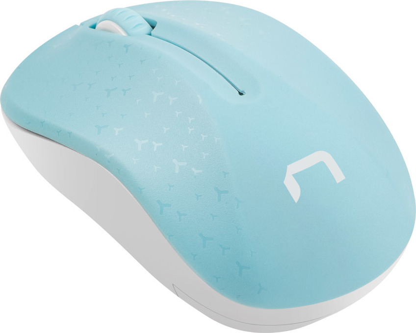 Natec optická myš TOUCAN/1600 DPI/Cestovní/Optická/1 600 DPI/Bezdrátová USB/Bílá-modrá
