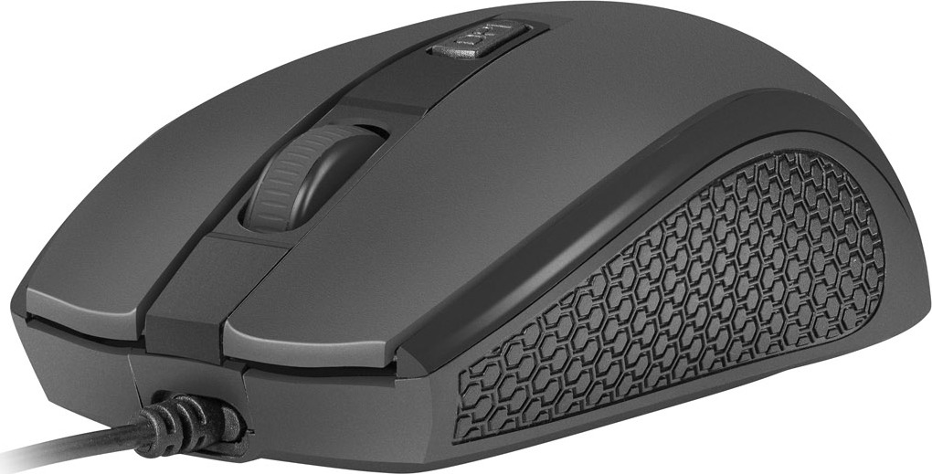 Natec optická myš HOOPOE 2/1600 DPI/Kancelářská/Optická/1 600 DPI/Drátová USB/Černá