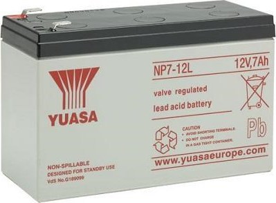 FUKAWA Baterie - YUASA NP7-12L (12V/7Ah - Faston F2 250), životnost 5let