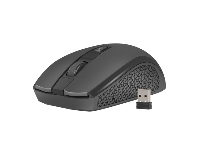 Natec optická myš JAY 2/1600 DPI/Kancelářská/Optická/1 600 DPI/Bezdrátová USB/Černá