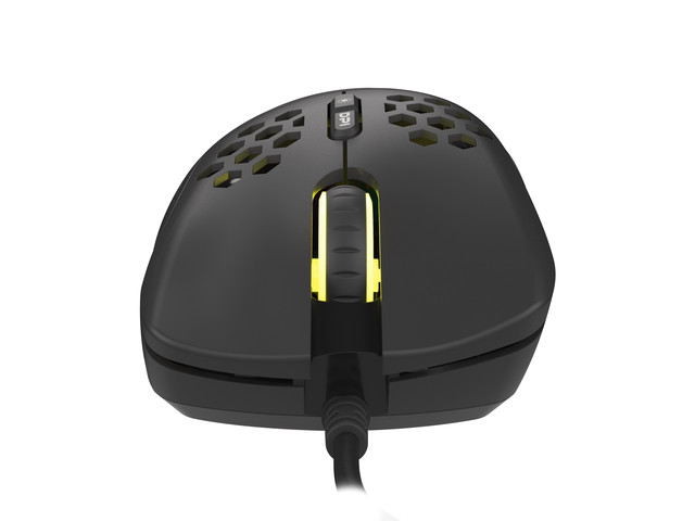 Genesis herní optická myš KRYPTON 555/RGB/8000 DPI/Herní/Optická/8 000 DPI/Drátová USB/Černá