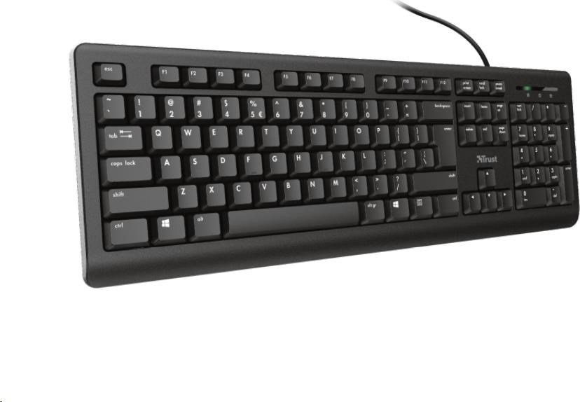 TRUST klávesnice PRIMO, membránová, USB, DE