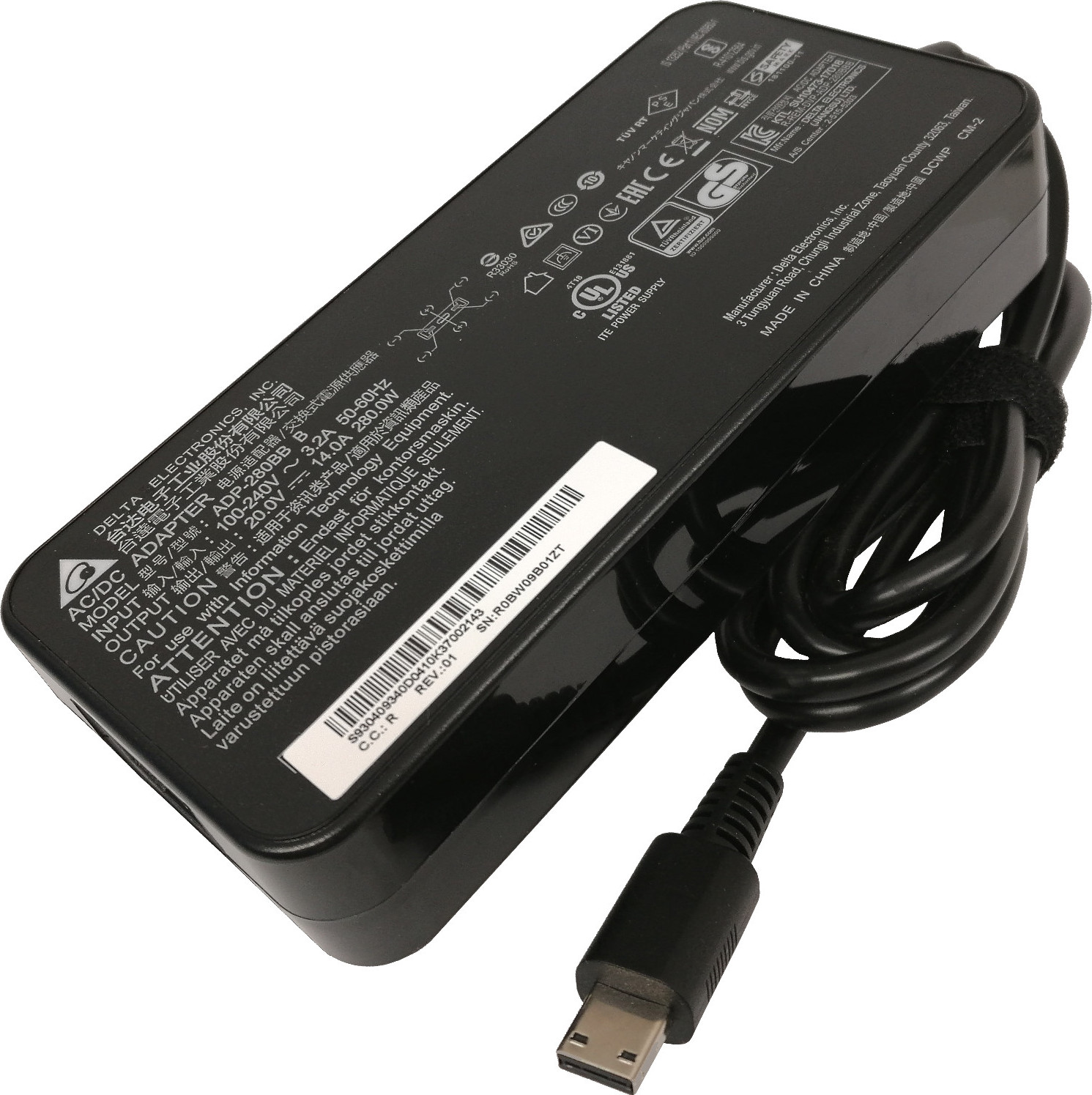 Napájecí adaptér MSI 280W 20V (vč. síť. šňůry)