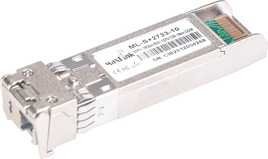MaxLink 10G SFP+ optický modul, WDM(BiDi), SM, Tx 1270/Rx1330nm, 10km, 1x LC konektor, DDM