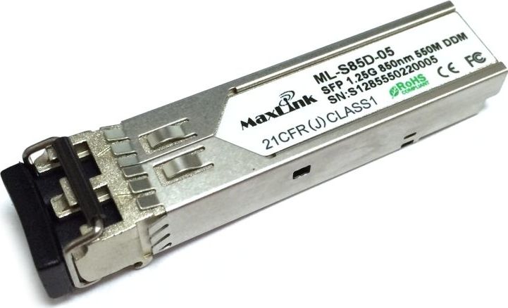 MaxLink 1.25G SFP optický modul, MM, 850nm, 550m, 2x LC konektor, DDM