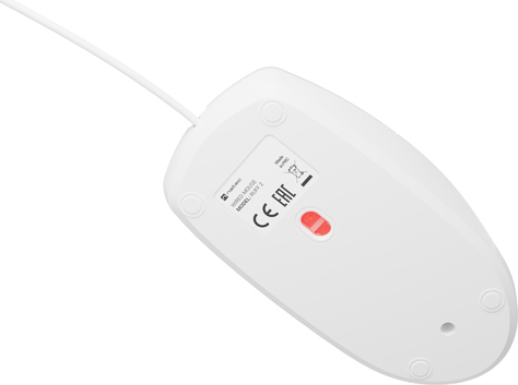 Natec optická myš RUFF 2/1 000 DPI/Kancelářská/Optická/1 000 DPI/Drátová USB/Bílá