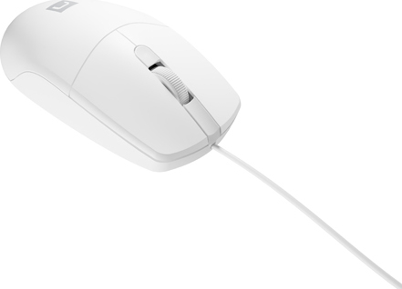 Natec optická myš RUFF 2/1 000 DPI/Kancelářská/Optická/1 000 DPI/Drátová USB/Bílá