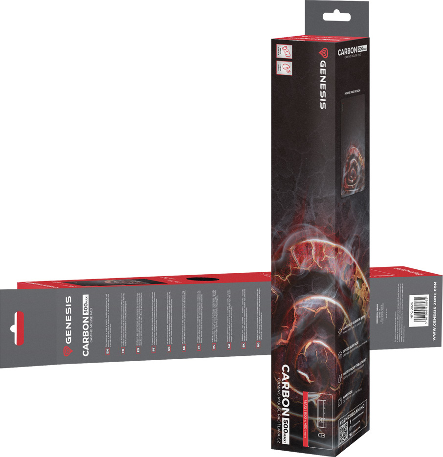 Herní podložka pod myš Genesis CARBON 500 MAXI LAVA G2, 900x450mm