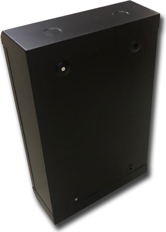 10" rack jednodílný 12U/140 DATACOM černý skl.dveře