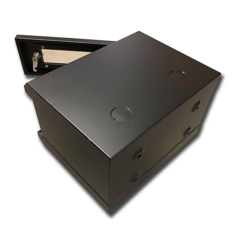 10" rack jednodílný 4U/280 DATACOM černý Skl.dv.
