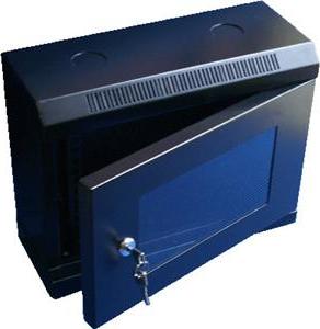 10" rack jednodílný 6U/280 DATACOM černý Skl.dv.