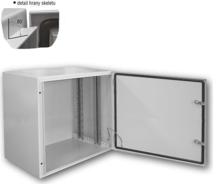 Datacom 19"venkovní rozvaděč 12U/600x400 IP65 šedý