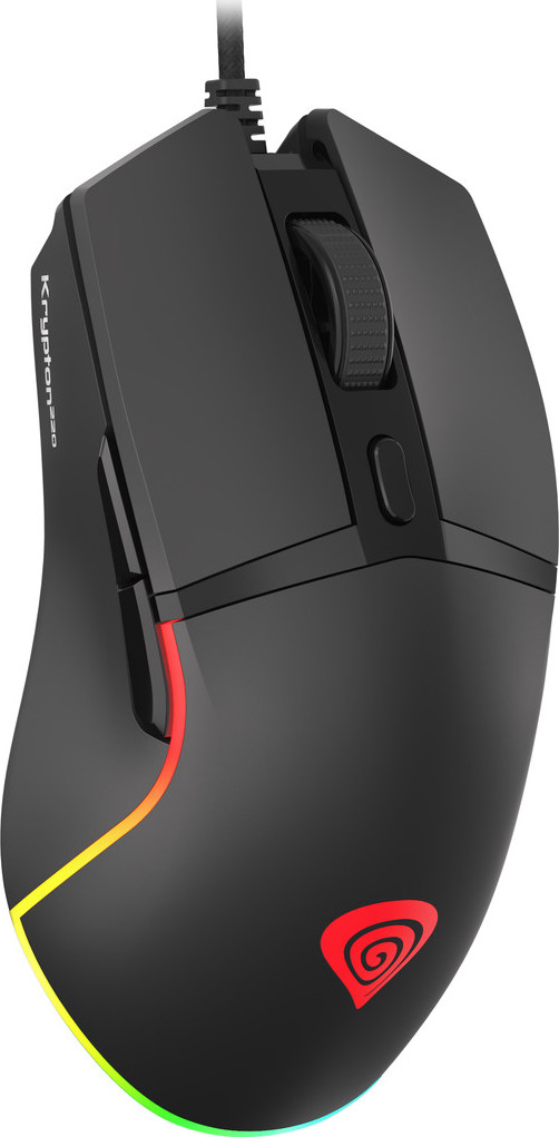 Genesis herní optická myš KRYPTON 220/RGB/6400 DPI/Herní/Optická/6 000 DPI/Drátová USB/Černá