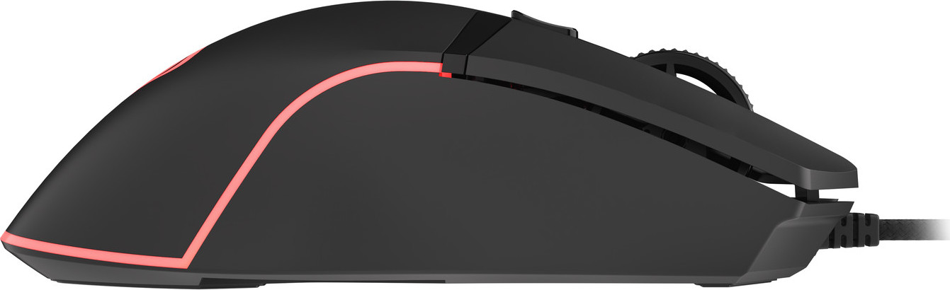 Genesis herní optická myš KRYPTON 220/RGB/6400 DPI/Herní/Optická/6 000 DPI/Drátová USB/Černá