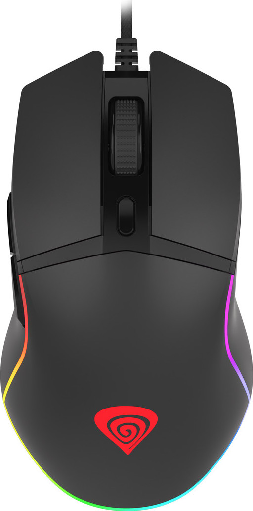 Genesis herní optická myš KRYPTON 220/RGB/6400 DPI/Herní/Optická/6 000 DPI/Drátová USB/Černá