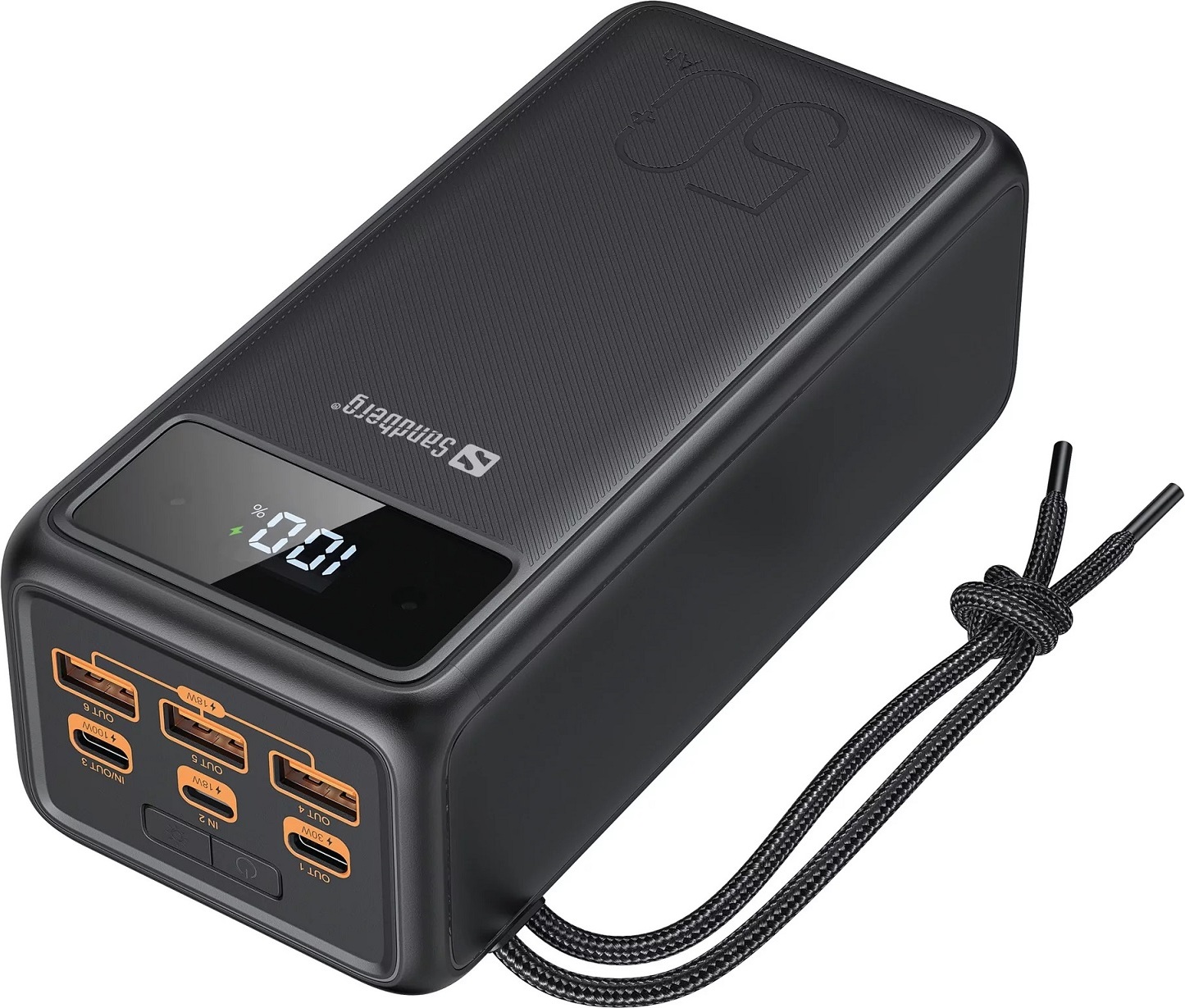 NoName Sandberg Powerbank USB-C PD 130W 50000 černá