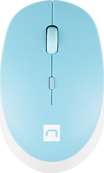 Natec optická myš HARRIER 2/1600 DPI/Kancelářská/Optická/1 600 DPI/Bezdrátová Bluetooth/Světle modrá