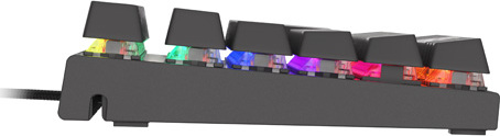 Genesis herní mechanická klávesnice THOR 303/TKL/RGB/Outemu Red/Drátová USB/CZ-SK layout/Černá