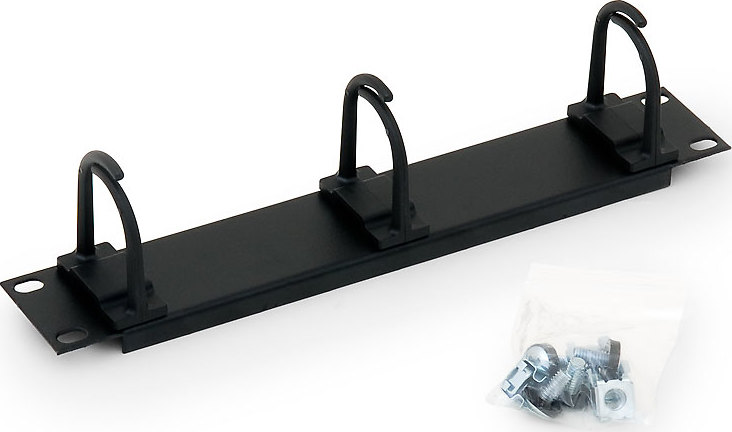 Triton 10" vyvazovací panel černý 1U 3x plast