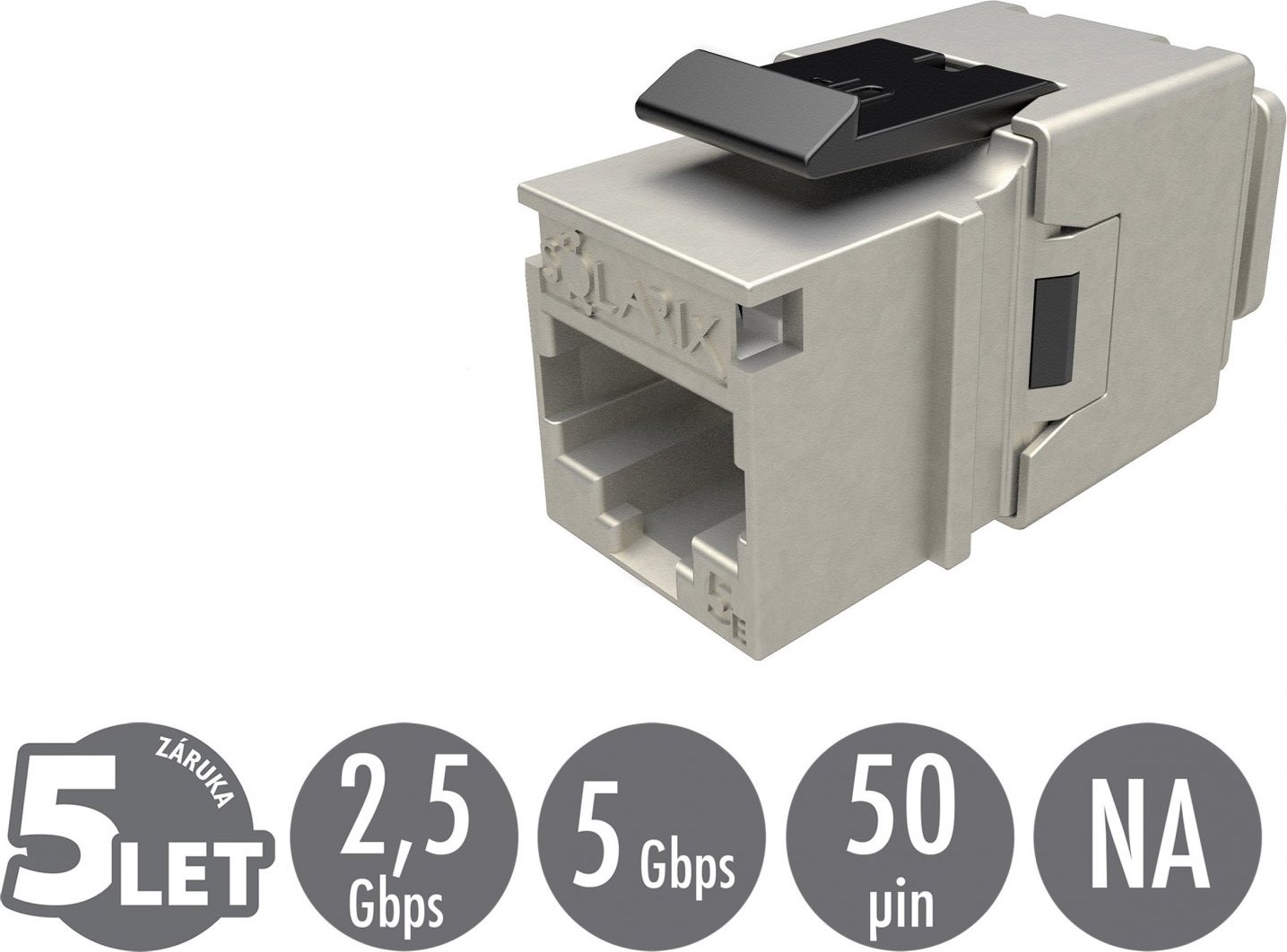 Rychlozařezávací keystone Solarix CAT5E STP SXKJ-5E-STP-BK-NA
