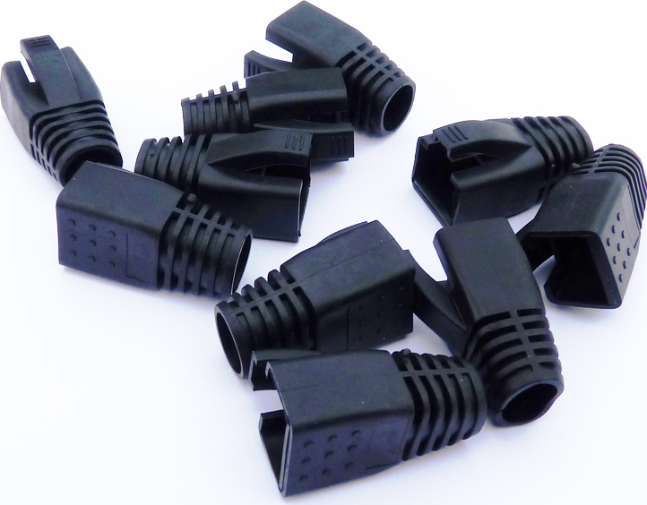 DATACOM krytka pro RJ45 (CAT6A,CAT7) černý (10ks)