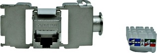 SCHRACK Keystone modul RJ45 stíněný, Cat.6, samozářezový, SFA