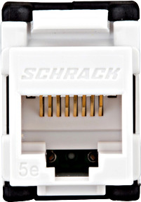 SCHRACK Keystone modul RJ45 nestíněný, Cat.5e, samozářezový, SFA