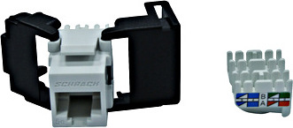 SCHRACK Keystone modul RJ45 nestíněný, Cat.5e, samozářezový, SFA