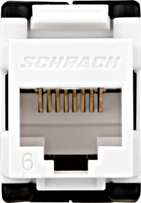SCHRACK Keystone RJ45 UTP,Cat.6 de-embedded, samozářezový, SFA